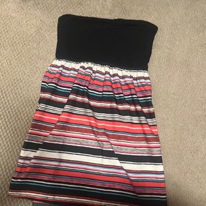 Roxy sundress black with multi colors